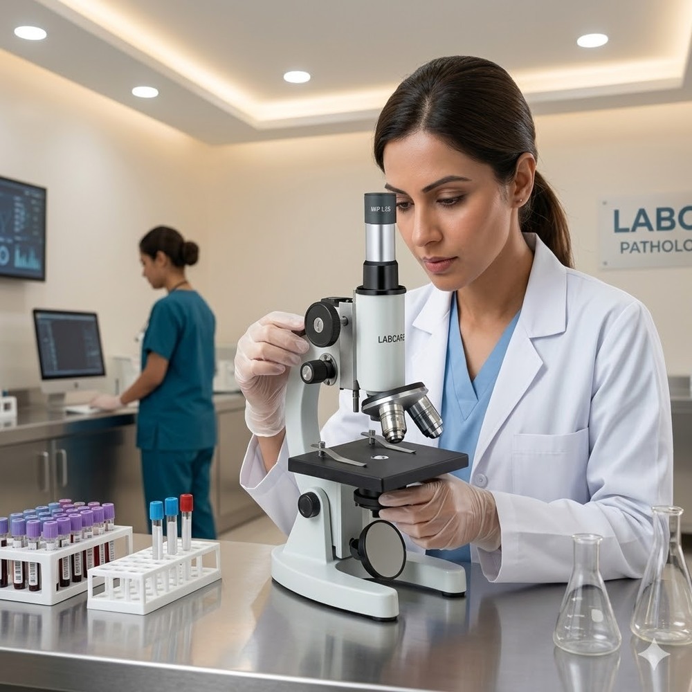Blxl-plus Research Trinocular Microscope - Heavy Cast Metal Frame, 370x250x390mm, Quadruple Nosepiece, Achromatic Objectives, 40x-1000x, Led Illumination, Double-layer Mechanical Stage, 5mp Imaging