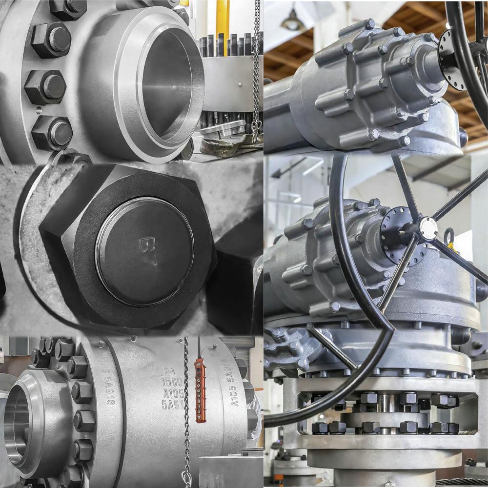 Trunnion Mounted Ball Valve, Full Bore, Manual/Electric/Pneumatic Actuated, Wcb/A105/CF8/316 Stainless Steel, Flanged/Bw Butt Weld, API 6D/ANSI/DIN Standard,