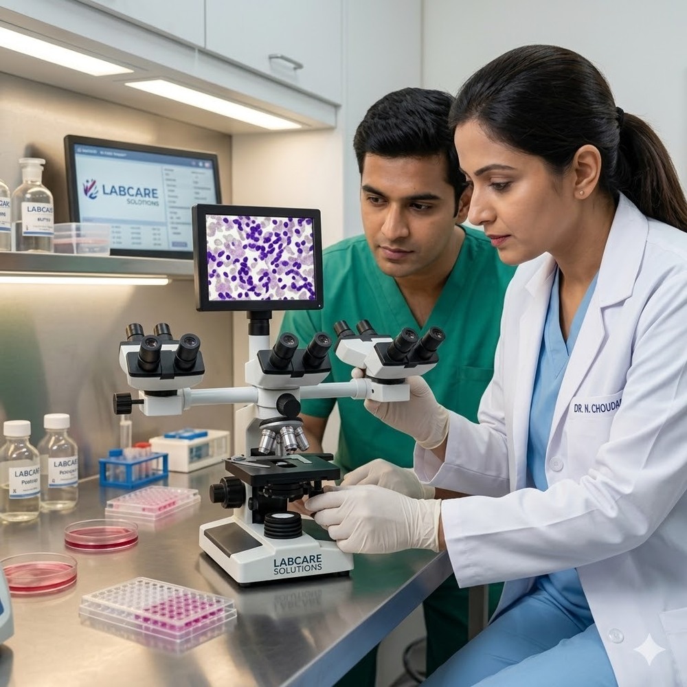 Penta Head Microscope