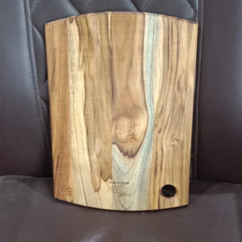 Supermom Premium Teak Wood Chopping Board for Kitchen (1 Pc)