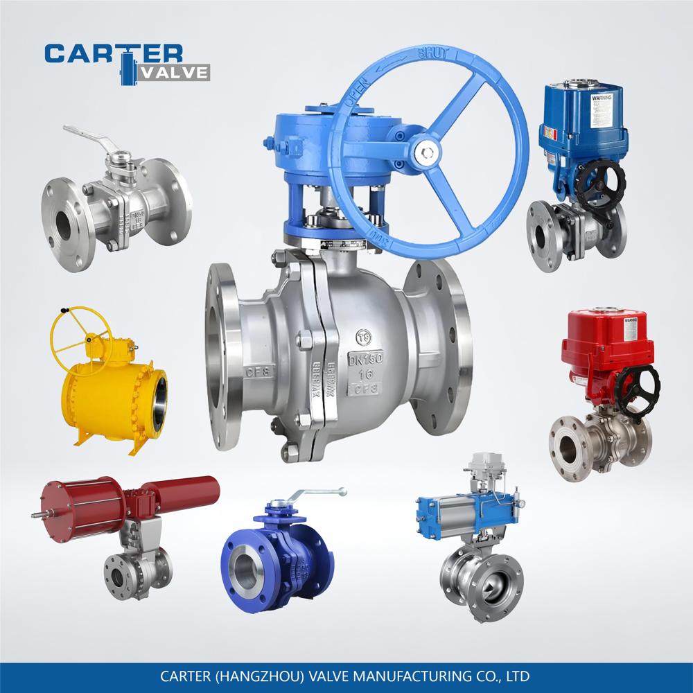 Ball Valve / Floating Ball Valve, Stainless Steel, Flanged, Manual Hand Lever, Two-piece Body, Water/oil/gas, Api 608 Standard - Material: Carbon Steel (wcb)