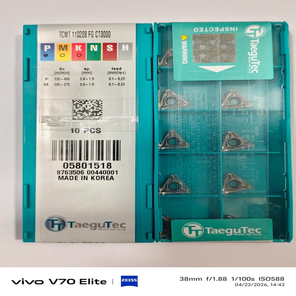 Teagutec Inserts - Material: Carbide
