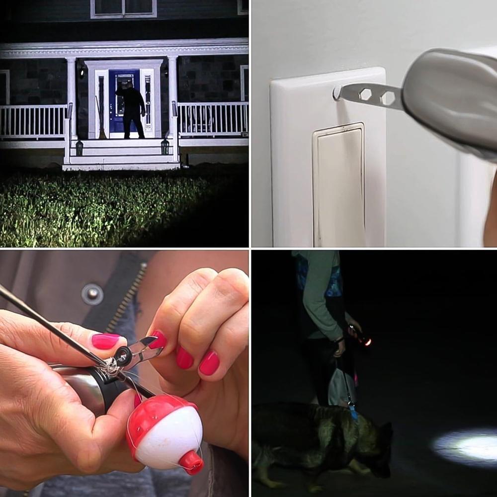 Multi Tool Led Flashlight, All In One Tool Light (1 Pc) - Color: Mix