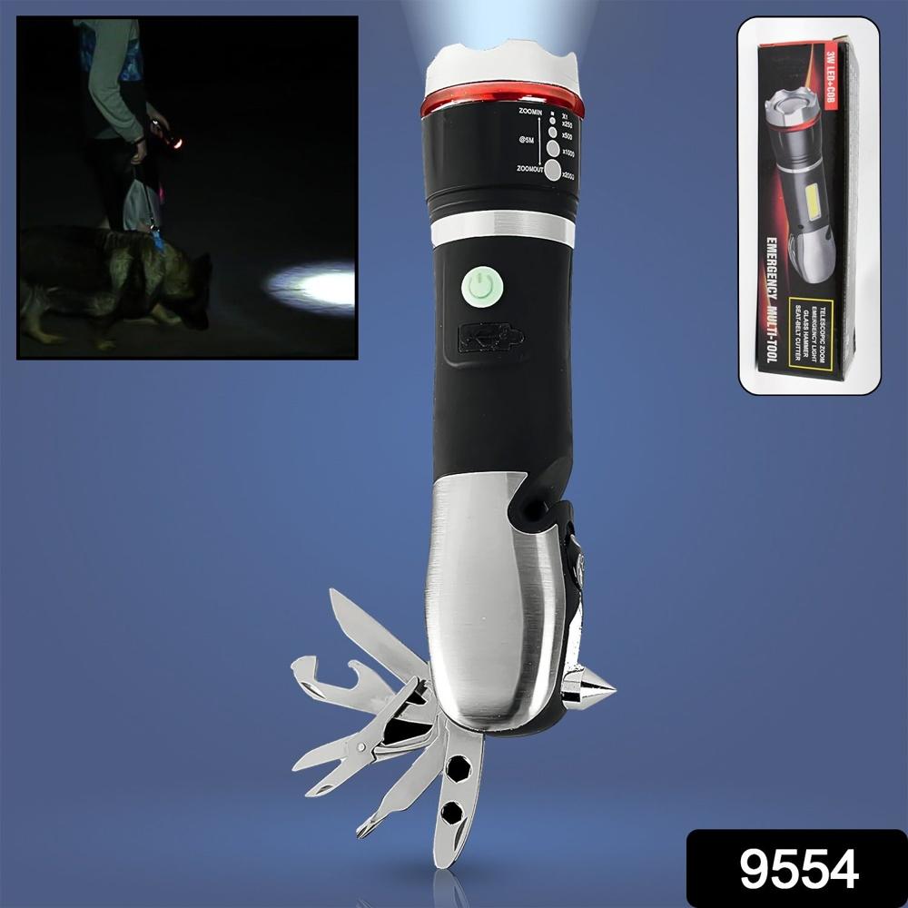Multi Tool Led Flashlight, All In One Tool Light (1 Pc) - Color: Mix