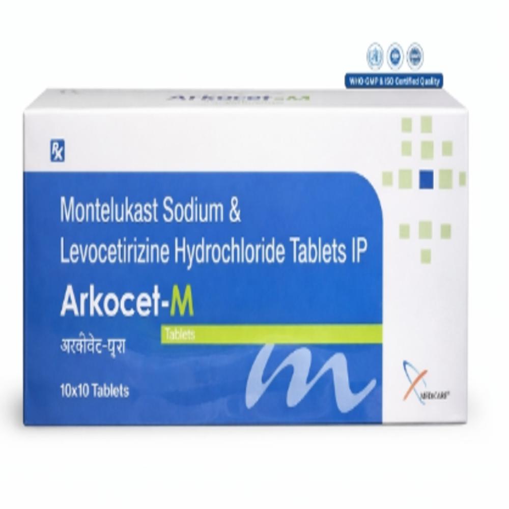 Montelukast Sodium And Levocetirizine Hydrochloride Tablets - Brand Name: Arkocet-m