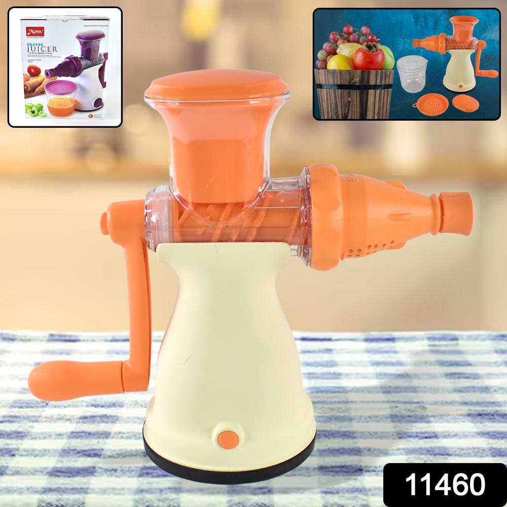 Apex Manual Carrot And Fruit Juicer Heavy-Duty (1 Pc With Glass) - Product Type: Home & Kitchen