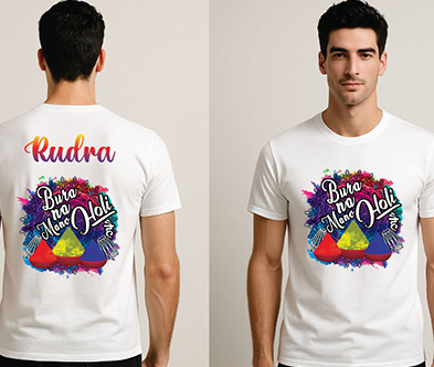 Holi Printed T-Shirt