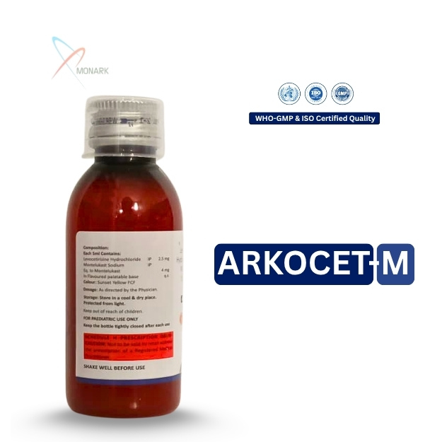 Levocetirizine Hydrochloride And Montelukast Syrup - Brand Name: Arkocet-m