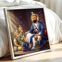 Framed Painting - Acrylic On Canvas 24x36 Inches, Black Wooden Frame, Matte Finish, Dual Orientation