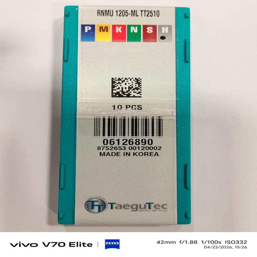 TEAGUTEC INSERTS RNMU 1205-ML TT2510