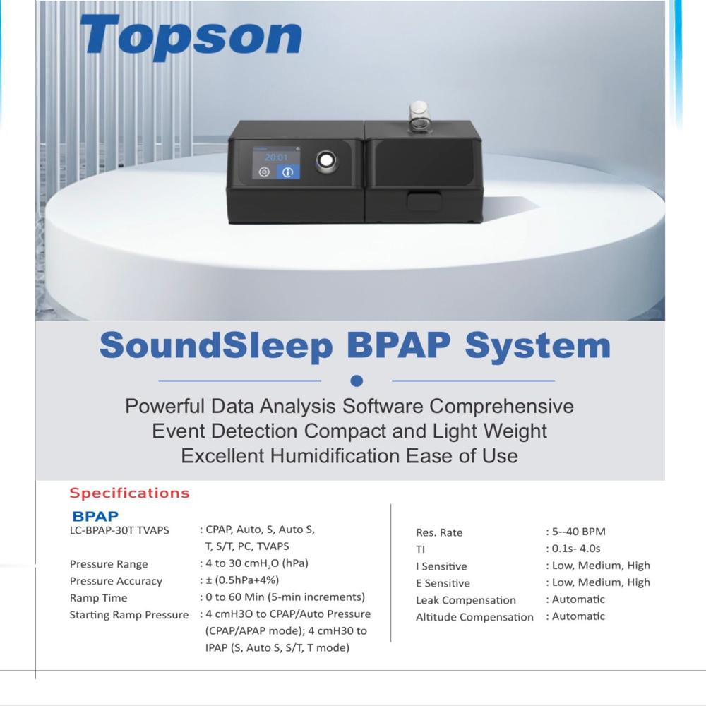 Topson Bi Pap - Application: Hospital