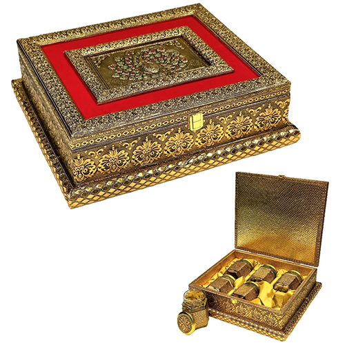 Meenakari Metal Jars Box