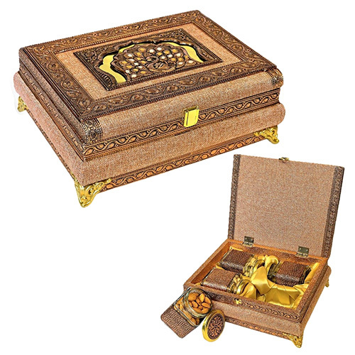 Meenakari Metal Jars Box