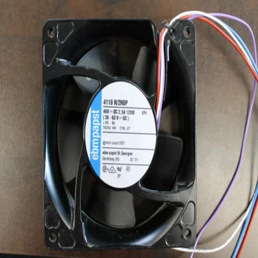 EBMPAPST 4118 N/2 H8PR 48V DC 125W 2.6A 12038mm Ball Bearing Industrial Axial Cooling Fan