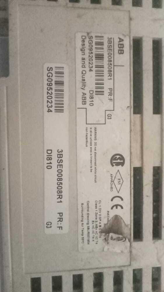 Abb Di810 Plc - Application: Distributed Control System (Dcs)