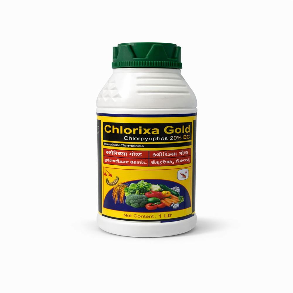Clorixa Gold - Chlorpyrifos 20% Ec 250 Ml, Controlled Release Emulsifiable Concentrate For Crop Pest Control