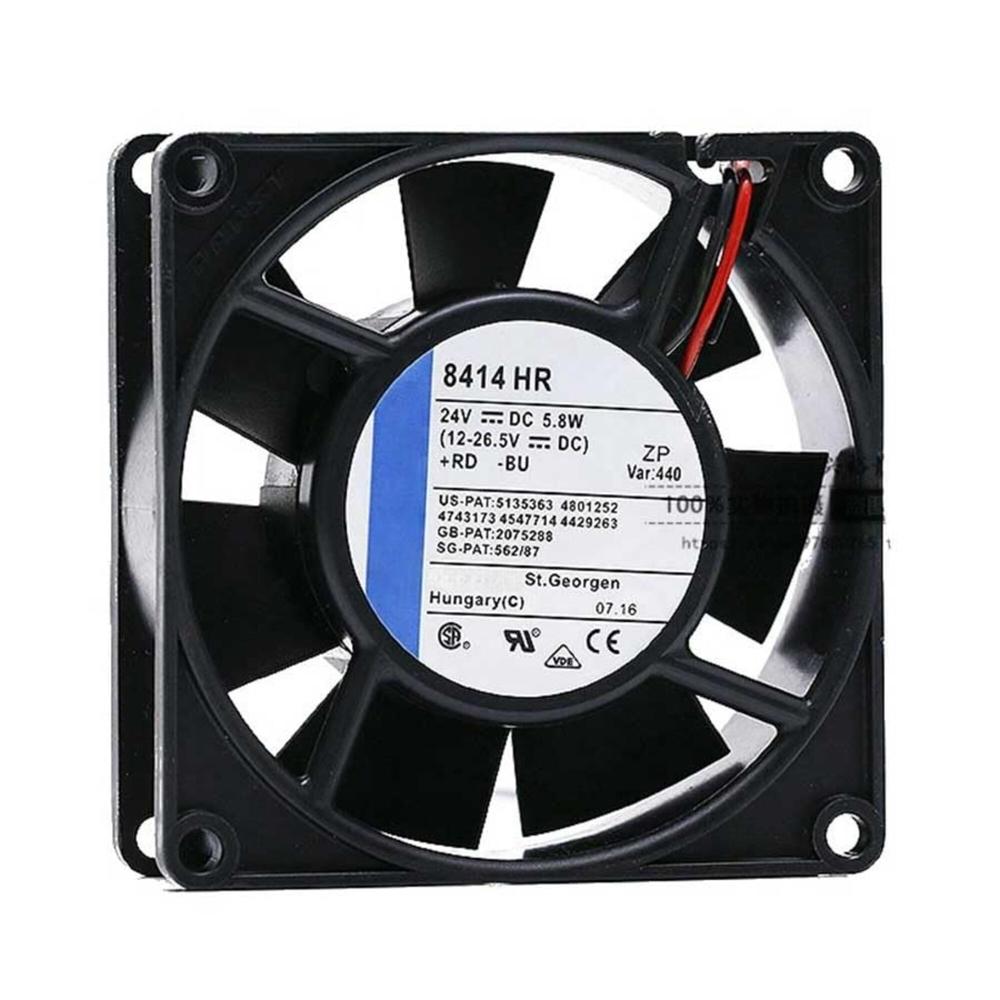 EBMPAPST 8414 HR 24V DC 5.8W 8025mm Ball Bearing Industrial Inverter Axial Cooling Fan
