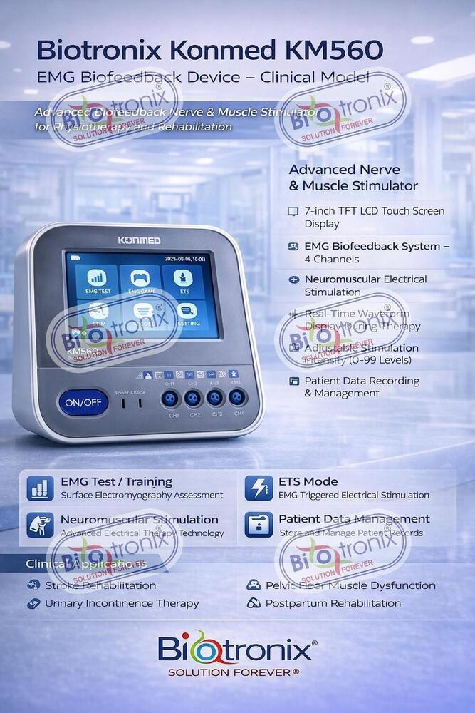 Konmed KM-560 Physiotherapy EMG Biofeedback Machine with Touchscreen