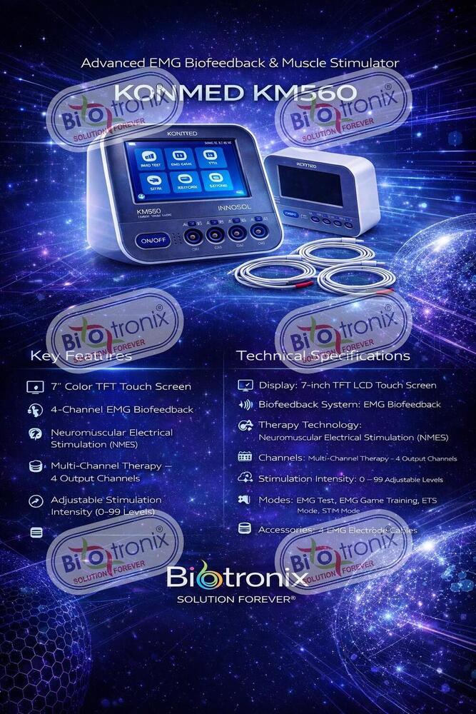 Konmed KM-560 Multi Channel EMG Therapy Device for Rehabilitation