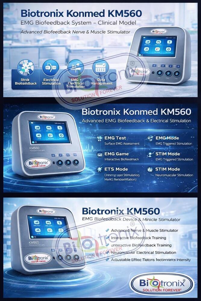 Konmed KM-560 Electrotherapy Biofeedback Device for Physiotherapy