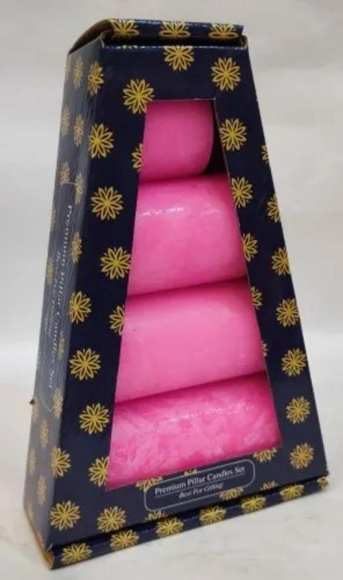 Scented Pillar Candle Set