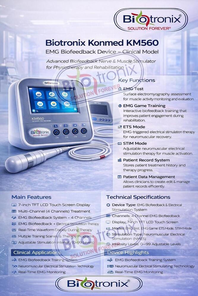 Konmed KM-560 4 Channel EMG Stimulator with Biofeedback Therapy