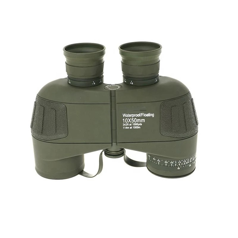 True Sense Military-Grade 10x50 Waterproof Binoculars Floating Tactical Optics Without Compass, MB-10x50