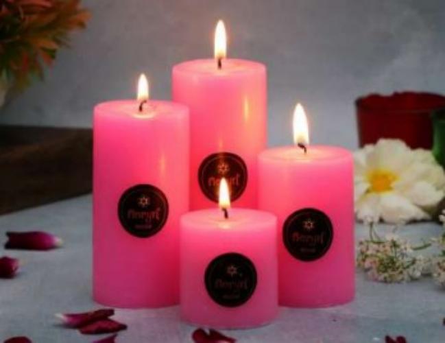 Scented Pillar Candle Set