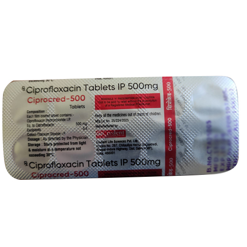 500 MG Ciprofloxacin Tablets IP
