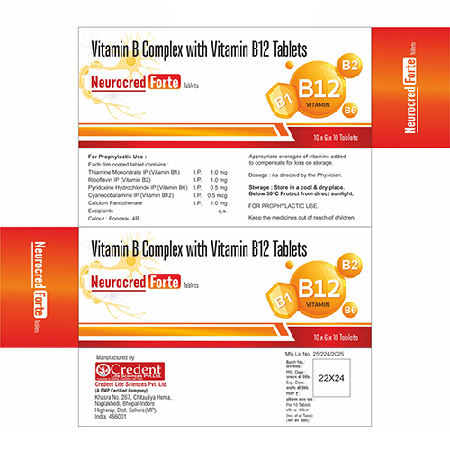 Vitamin B Complex With B12 Tablets