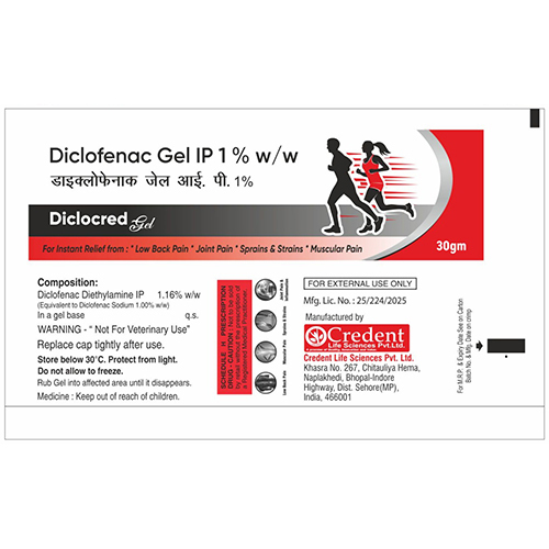 Diclofenac Gel IP 1% W-W