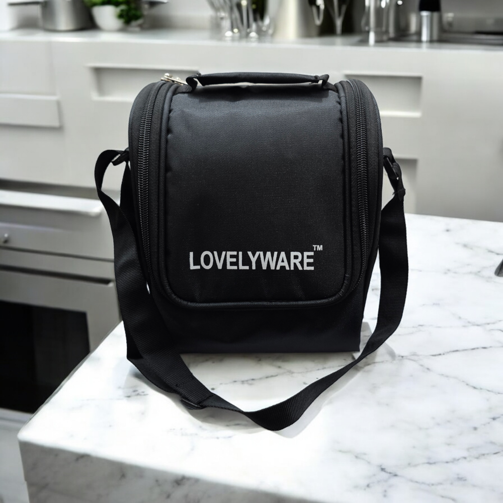 Lovelyware black teso 5 lunch box