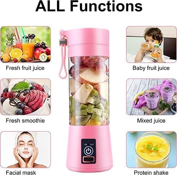 6 Blade 2 USB Portable Juicer Bottle