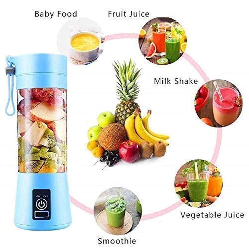 6 Blade 2 USB Portable Juicer Bottle