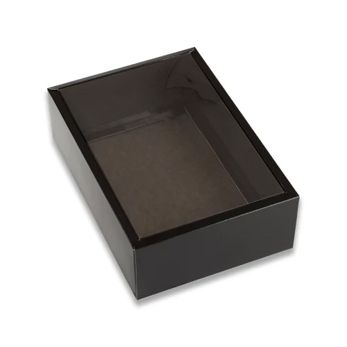 Big Size Gift Box With Transparent Lid White - Length: 16 Inches