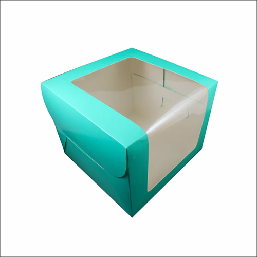 Baby Pink, Baby Blue, Mint Half Kg Tall Cake Box With Full Window (BK-39)