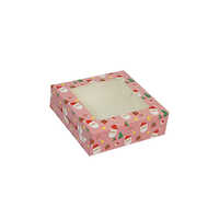 Christmas 4 Pc Brownie Box- Pink Santa