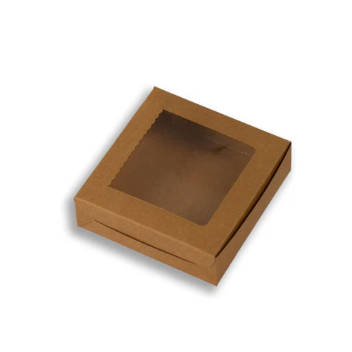 Brown Kraft 4 Pc Brownie Box