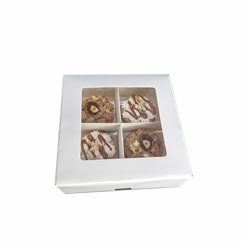Premade 4 Pc Brownie Box With Partition