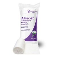 500 Gm Absorbent Cotton Wool Ip - Color: White