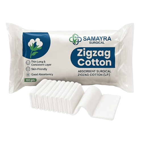 100 GM Absorbent Surgical Zigzag Cotton IP