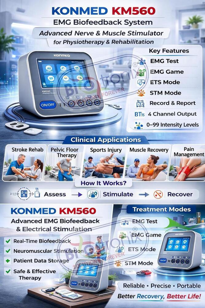 Konmed KM-560 Smart Biofeedback Physiotherapy Machine