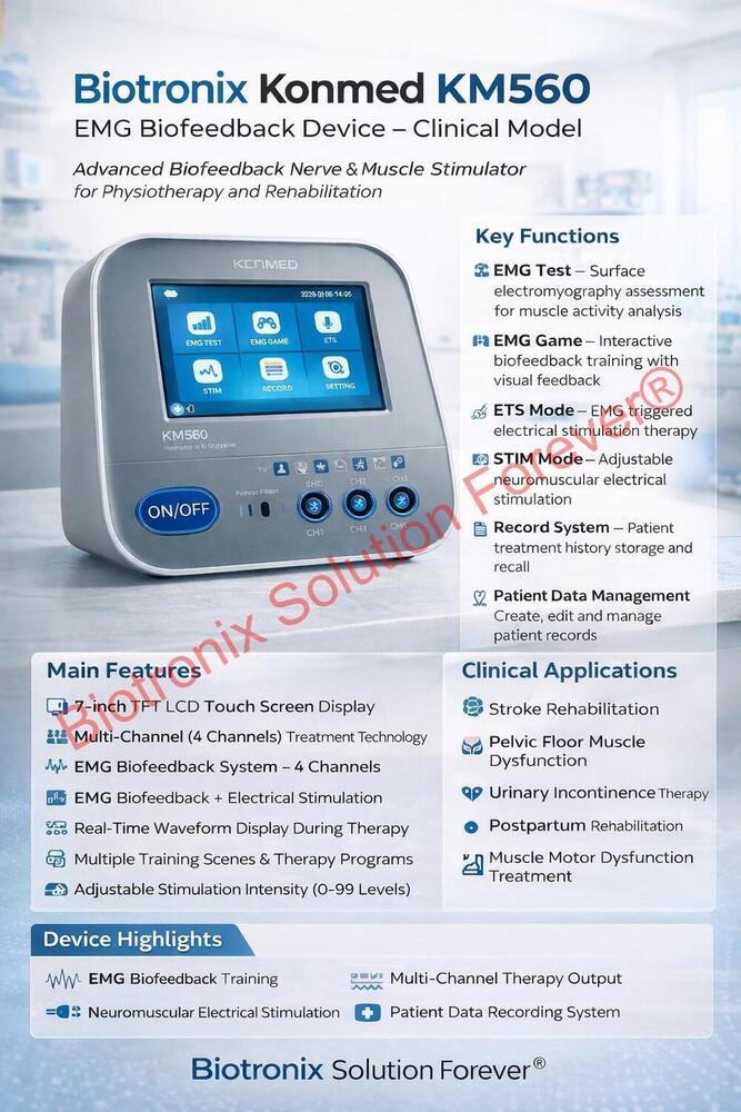 Konmed KM-560 Multi Therapy EMG Biofeedback Rehabilitation System