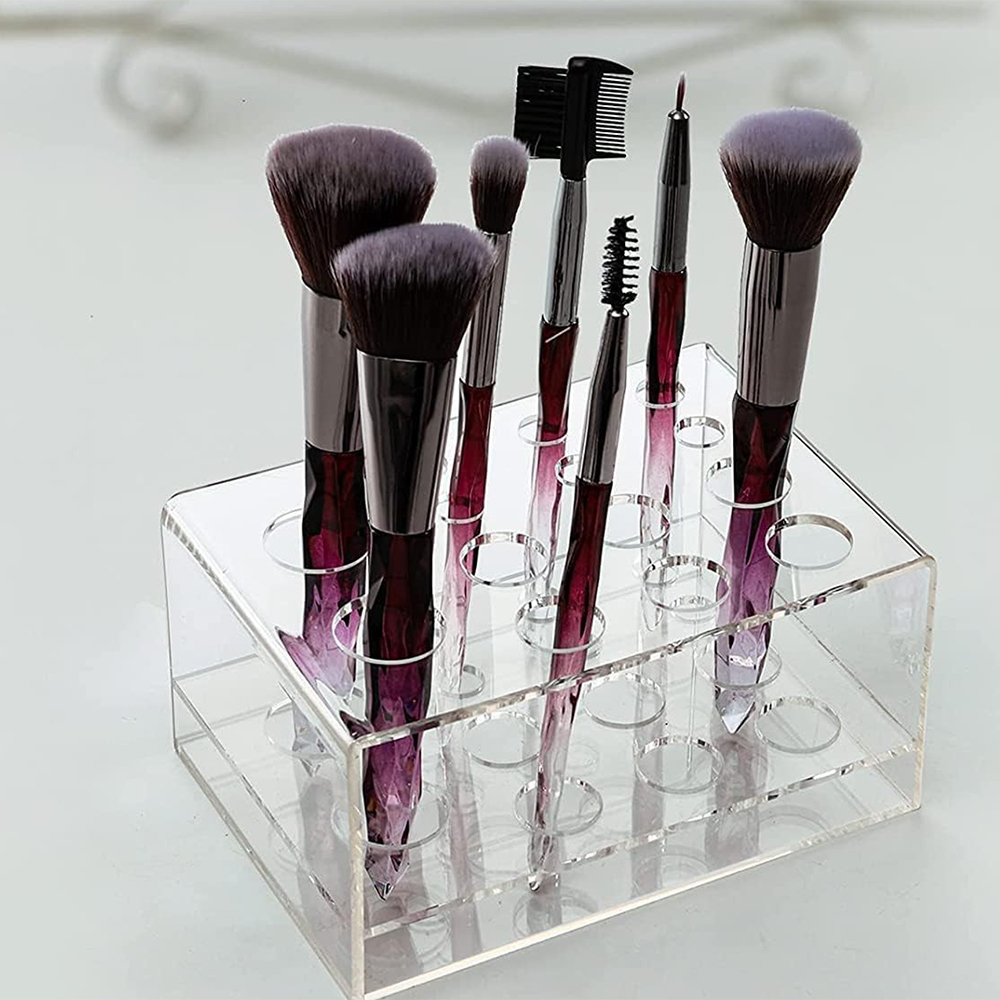 Acrylic Makeup Brush Organiser Box Stand