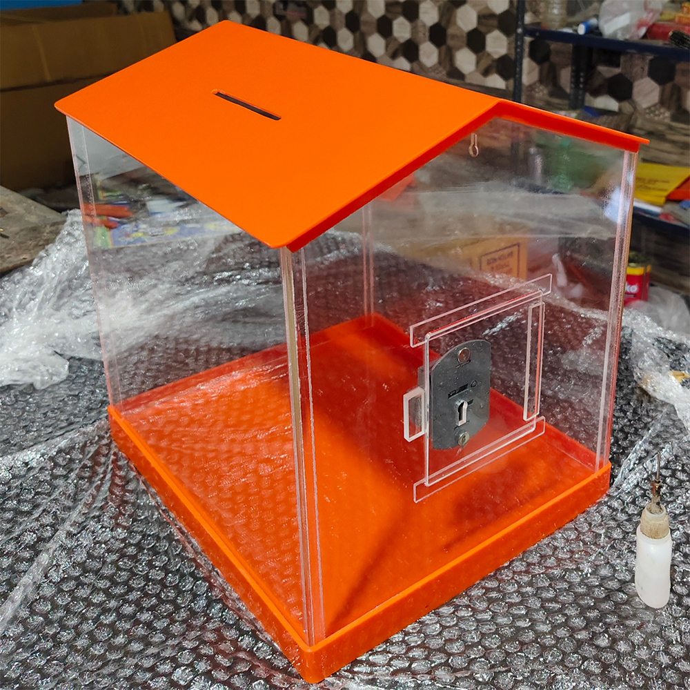 12x10x10 Inch Acrylic Donation Box
