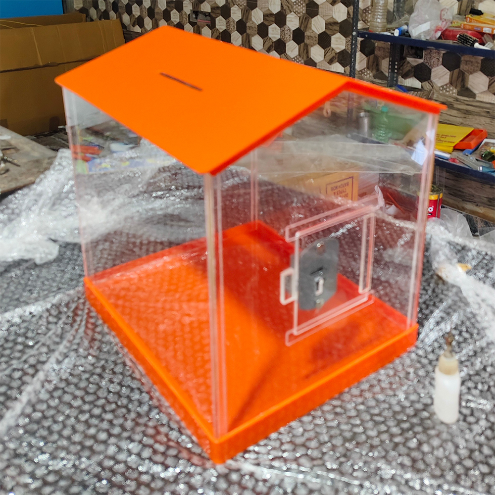 12x10x10 Inch Acrylic Donation Box