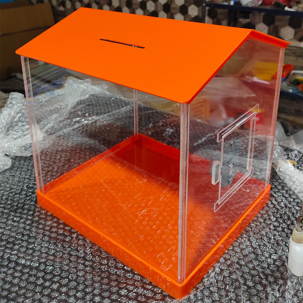 12x10x10 Inch Acrylic Donation Box