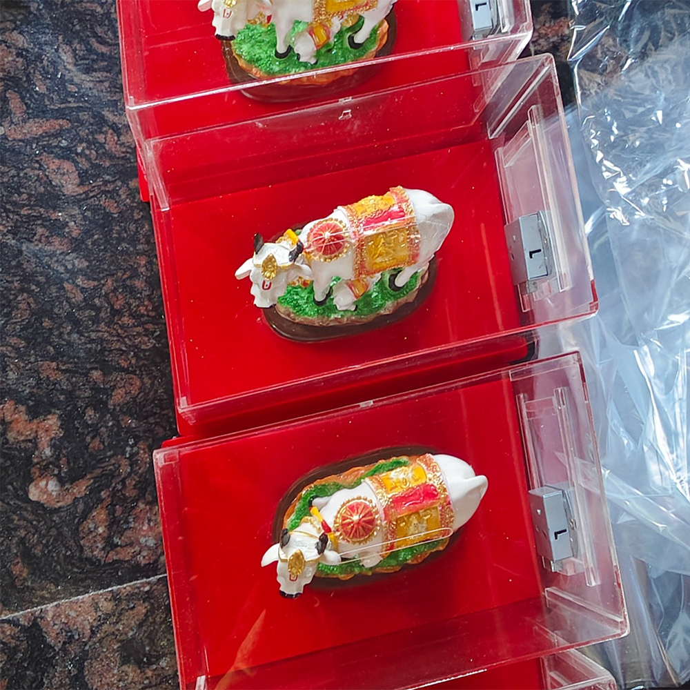 12x10x10 Inch Acrylic Donation Box With Murti