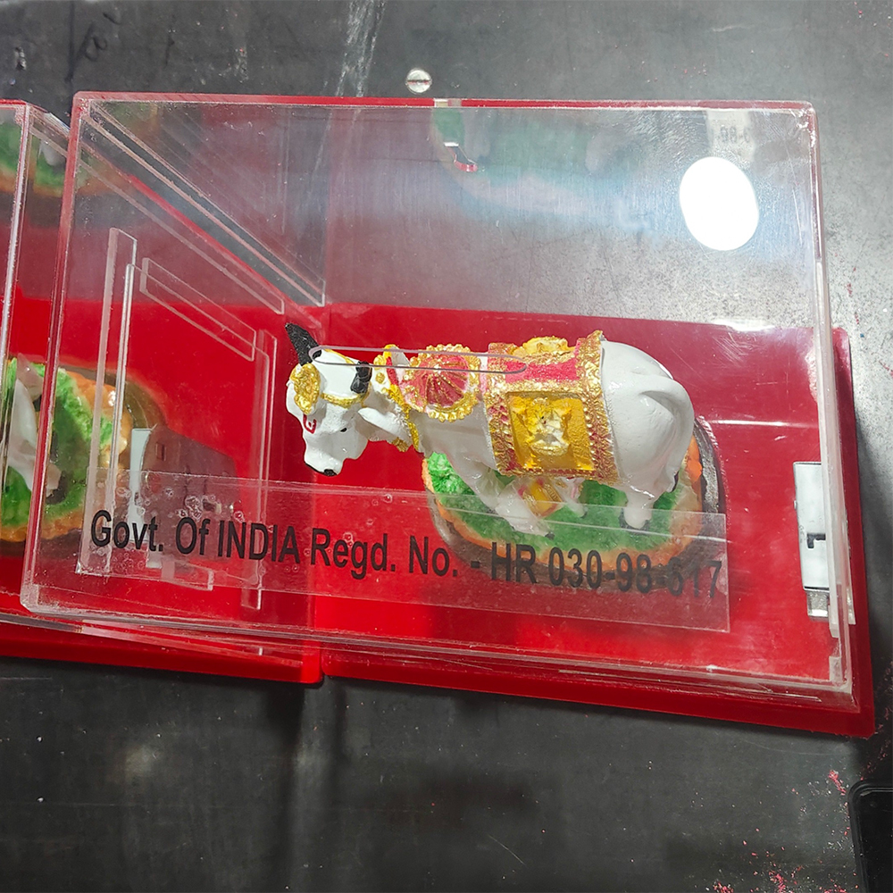 12x10x10 Inch Acrylic Donation Box With Murti