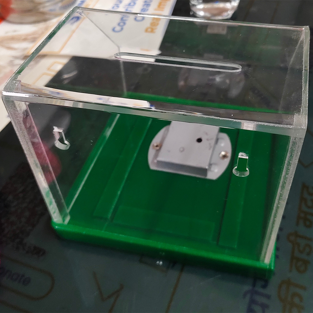 5x6x6 Inch Acrylic Donation Box